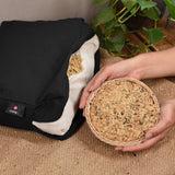 Zafu Rectangular o cojín de meditación Negro, marca Cudegui