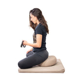 Paquete Zafu y Zabutón Lisos, marca Cudegui. Kit de meditación.