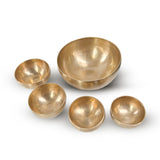 Cuenco Forjado Dorado 7 Metales Liso