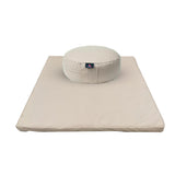 Paquete Zafu y Zabutón Lisos, marca Cudegui. Kit de meditación.