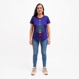 Playera Chakras para Mujer ,Marca Cudegui