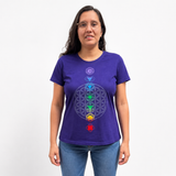 Playera Chakras para Mujer ,Marca Cudegui