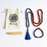 Kit de japamala y pulsera para meditación, mantras y práctica diaria