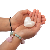 Set Amor Infinito – Ritual de Bienestar con Almohadilla, Pulsera japamala cuarzo y Vela de Soya