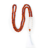 Japamala o rosario budista de rudraksha de Purificacion, marca Cudegui