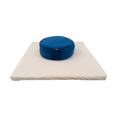 Paquete Zafu y Zabutón Lisos, marca Cudegui. Kit de meditación.