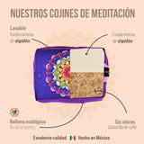 Zafu Rectangular o cojín de meditación de chakras, marca Cudegui