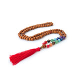 Japamala o rosario budista de madera de chakras, marca Cudegui