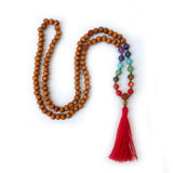 Japamala o rosario budista de madera de chakras, marca Cudegui