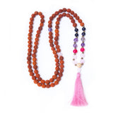 Japamala o rosario budista de rudraksha de amor, marca Cudegui
