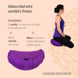 Zafu Lunar o zafu media luna, marca Cudegui