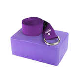 Paquete Bloque de Foamy y Cinturón para Yoga