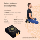 Zafu Rectangular o cojín de meditación de protección, marca Cudegui