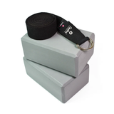 Paquete de 2 Bloques de Foamy y Cinturón para Yoga