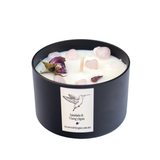 Set Amor Infinito – Ritual de Bienestar con Almohadilla, Pulsera japamala cuarzo y Vela de Soya