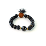 PULSERA JAPAMALA DE PROTECCIÓN NEGRA, MARCA CUDEGUI