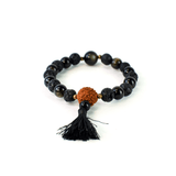 PULSERA JAPAMALA DE PROTECCIÓN NEGRA, MARCA CUDEGUI