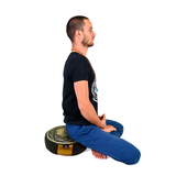 Zafu o cojín de meditación de protección dorado, marca Cudegui