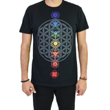 Playera Chakras para hombre ,Marca Cudegui
