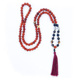 Japamala o rosario budista de rudraksha de protección, marca Cudegui