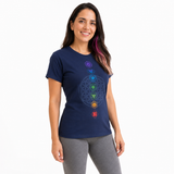 Playera Chakras para Mujer ,Marca Cudegui