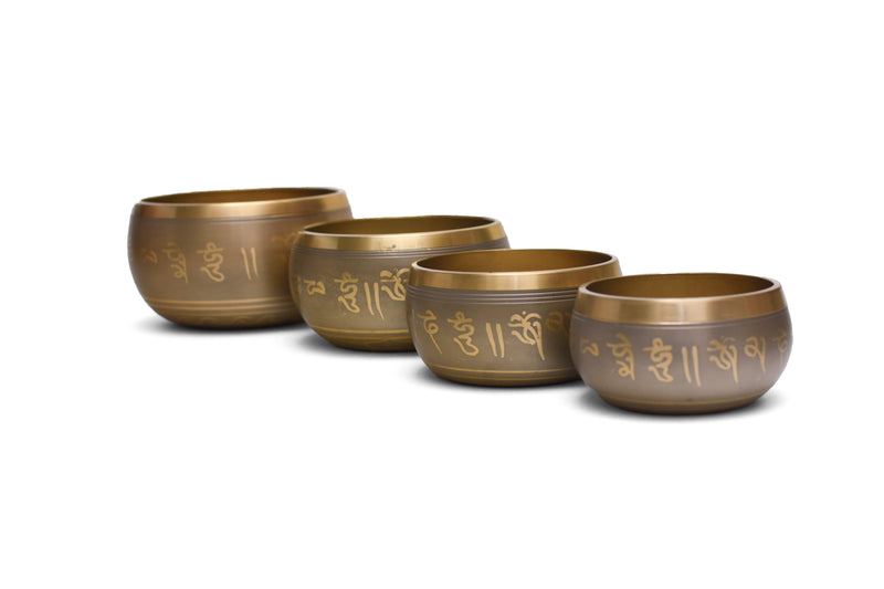 Cuenco de India Torneado Dorado  7 metales