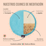 Zafu o cojín de meditación Terciopelo  marca Cudegui