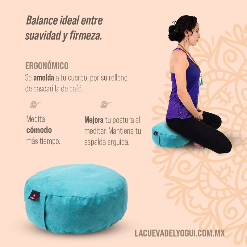 Zafu o cojín de meditación Terciopelo  marca Cudegui