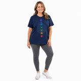 Playera Chakras para Mujer ,Marca Cudegui
