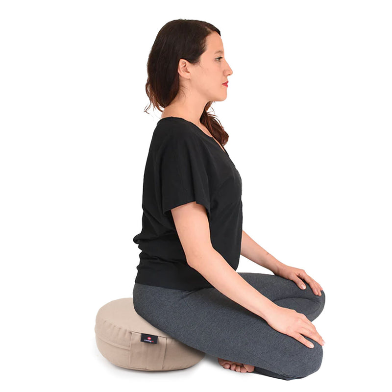 Zafu o cojín de meditación Beige, marca Cudegui