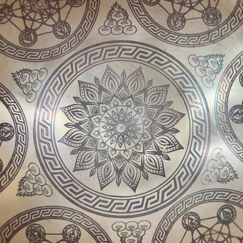 Cuenco Forjado  7 Metales Decorado