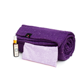 Paquete Shavasana – Kit de Relajación con Cobija de Yoga, Almohadilla y Aromaterapia Cudegui
