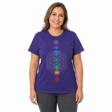 t shirt chakras morada grande