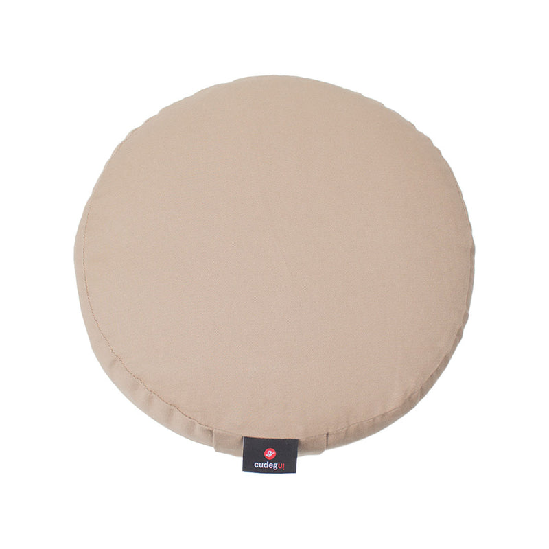 Zafu o cojín de meditación Beige, marca Cudegui