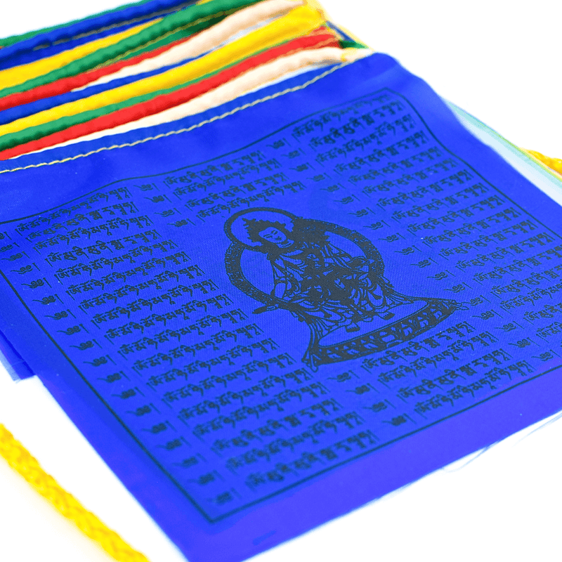 Banderas Tibetanas de Oración 8 símbolos auspiciosos 105 cms -  CompraIncienso