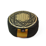 Zafu o cojín de meditación de protección dorado, marca Cudegui